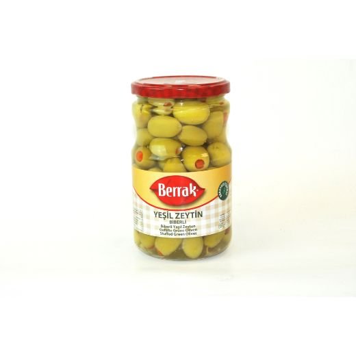 Berrak Green Olives with Pepper (12 x 720ml)