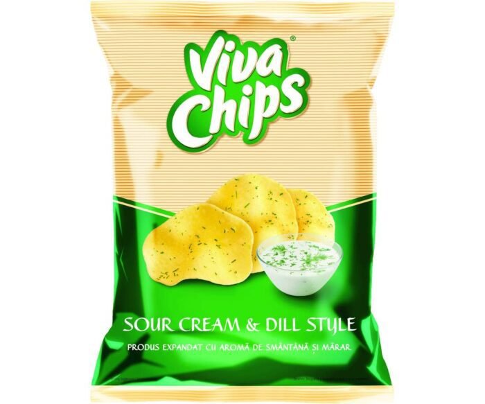 Viva Sour Cream & Dill Flavoured Snacks (20 x 100g)