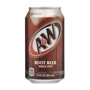 A&W ROOT BEER SODA A&W CREAM SODA 12x355ML