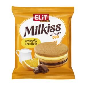 ELIT SWEETS CAKE MILKISS DUO ORANGE & CHOCOLATE 18x42G