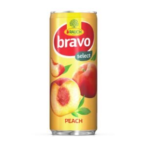 BRAVO PEACH DRINK 24x250ML