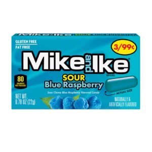 AMERICAN MIKE & IKE SWEET CANDY SOUR BLUE RASPBERRY 24x22G