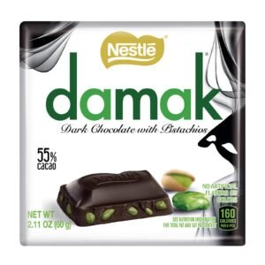 NESTLE DAMAK DARK CHOCOLATE W/PISTACHIO 6x60G