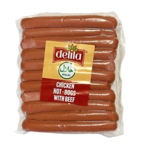 DELILA HALAL CHICKEN HOT DOGS WITH BEEF