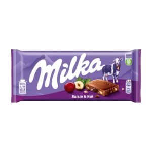 MILKA CHOCOLATE RAISIN & NUT 24x90G
