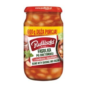 PUDLISZKI FASOLKA PO BRETONSKU Z KIELBASA 8x600G