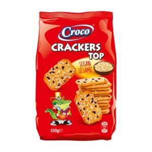 CROCO CRACKERS SESAME 12x150G