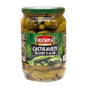 OLYMPIA CUCUMBER IN VINEGAR 3-6 CM 6x720ML