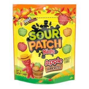 AMERICAN SOUR PATCH KIDS APPLE HARVEST PEG BAGS 12X101G