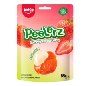 AMOS PEELERZ GUMMY STRAWBERRY HALAL 24X65G
