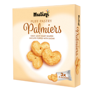 NUTINI PUFF PASTRY PALMIERS 3PK 16X216G