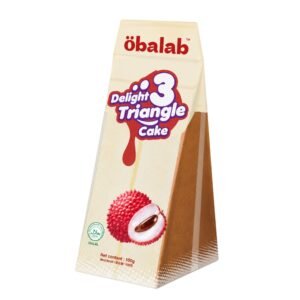 OBALAB DELIGHT 3 TRIANGLE CAKE LYCHEE 1X100G