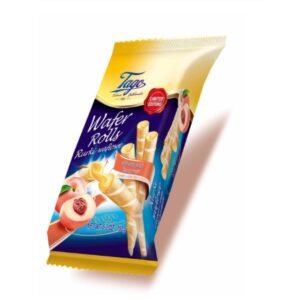 TAGO WAFER ROLLS WITH PEACH CREAM 12X150G