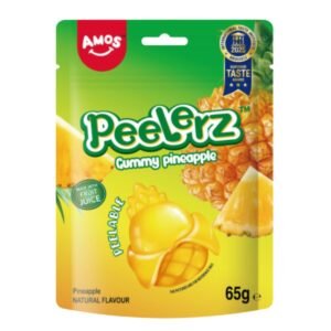 AMOS PEELERZ GUMMY PINEAPPLE HALAL 12X65G
