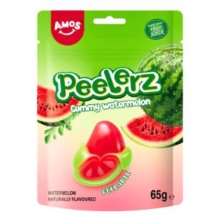 AMOS PEELERZ GUMMY WATERMELON HALAL 12X65G