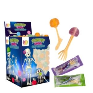 HALLOWEEN ZOOMBEAST BONESTICK LOLLIPOP 72X10G