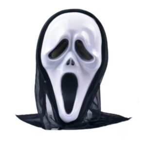 HALLOWEEN SCARY MASK WITH HOOD 1X12PCS