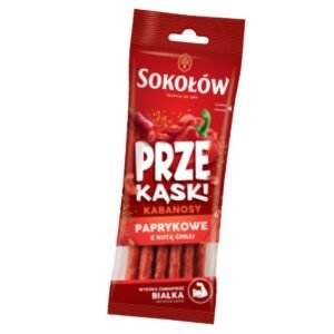 SOKOLOW KABANOS PEPPER (PAPRYKOWE Z NUTA CHILLI)  20X80G