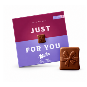 MILKA PRALINE %45 COCOA IN MILK CHOCOLATE JUST FOR YOU 10x110G