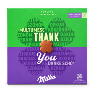 MILKA PRALINE CU CREMA CU CACAO THANK YOU